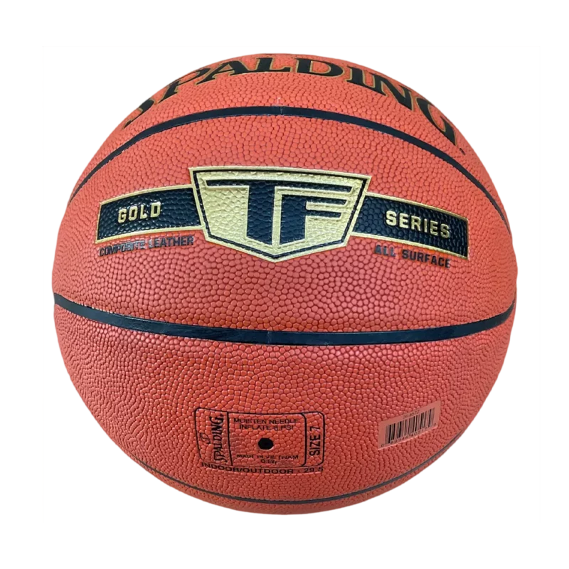 BALON BASKET # 7 SPALDING CUERO TF GOLD SERIES